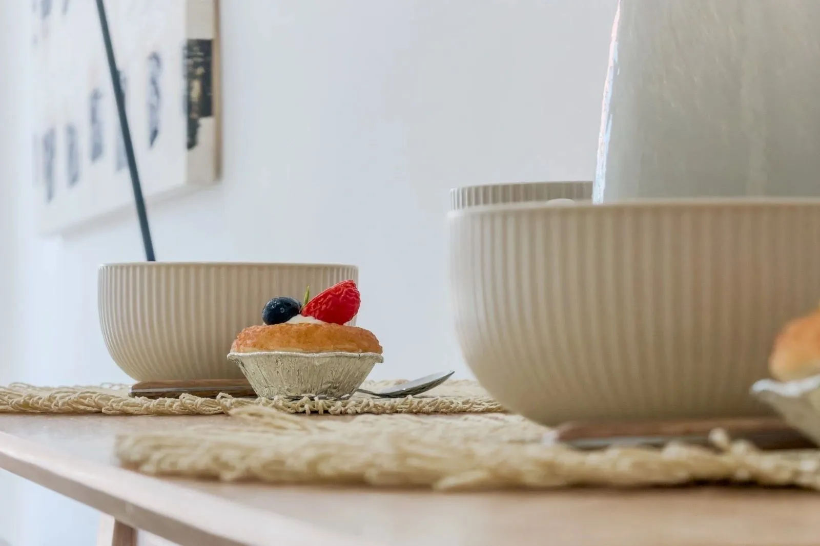 Comedor, detalle de Hipólito Lázaro, en Barcelona, tras el proyecto de decoración