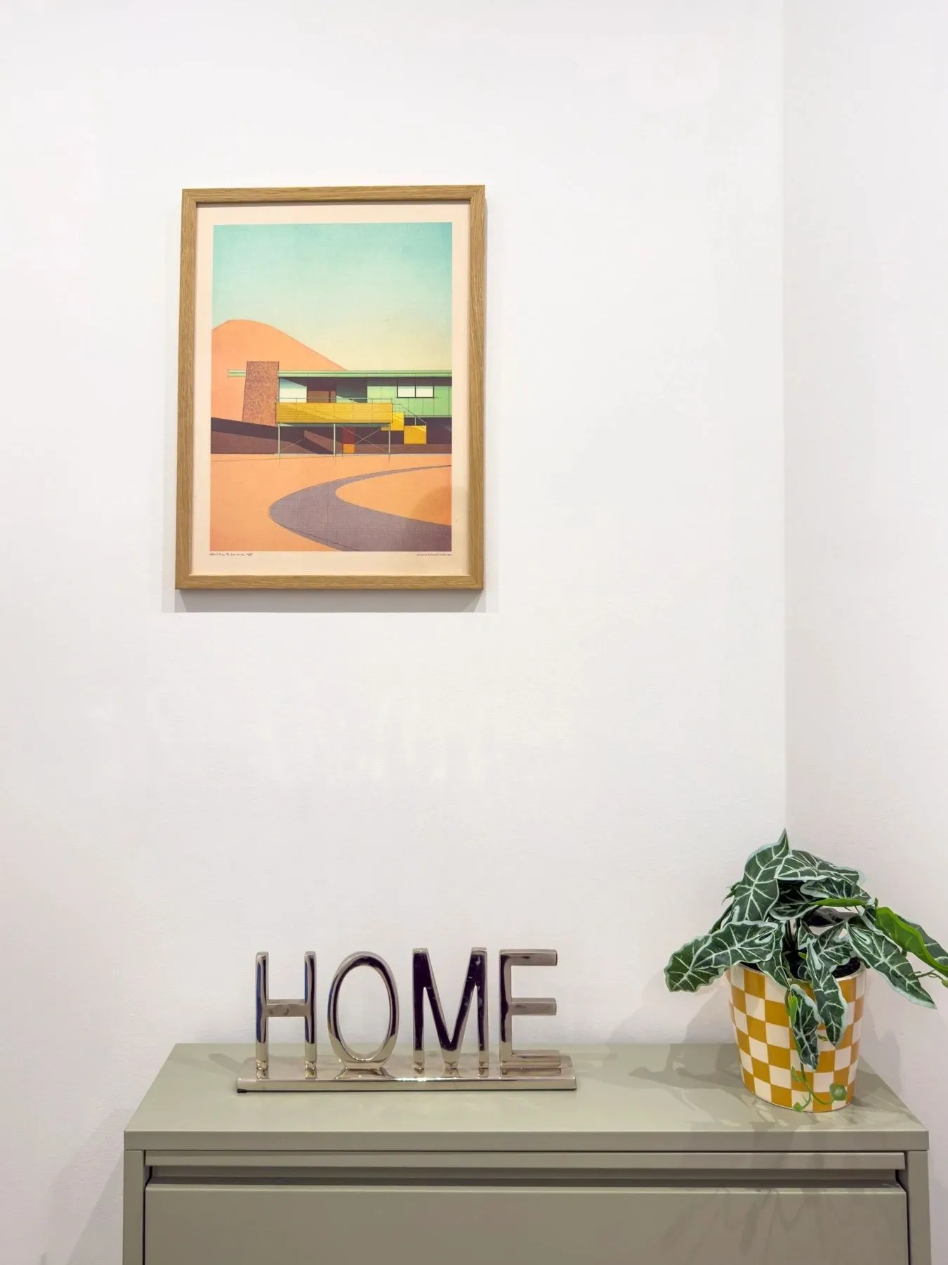 Recibidor, detalle de Hipólito Lázaro, en Barcelona, tras el proyecto de decoración