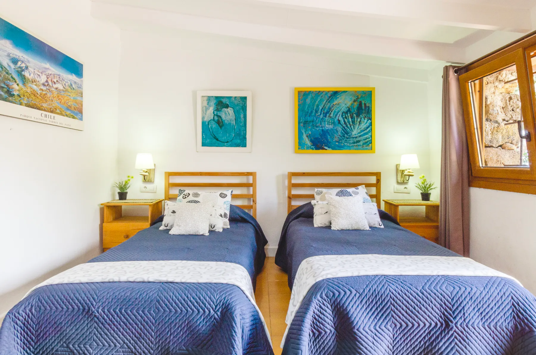 Dormitorio de Torreón Bajo, en La Orotava, Tenerife, tras el proyecto de decoración
