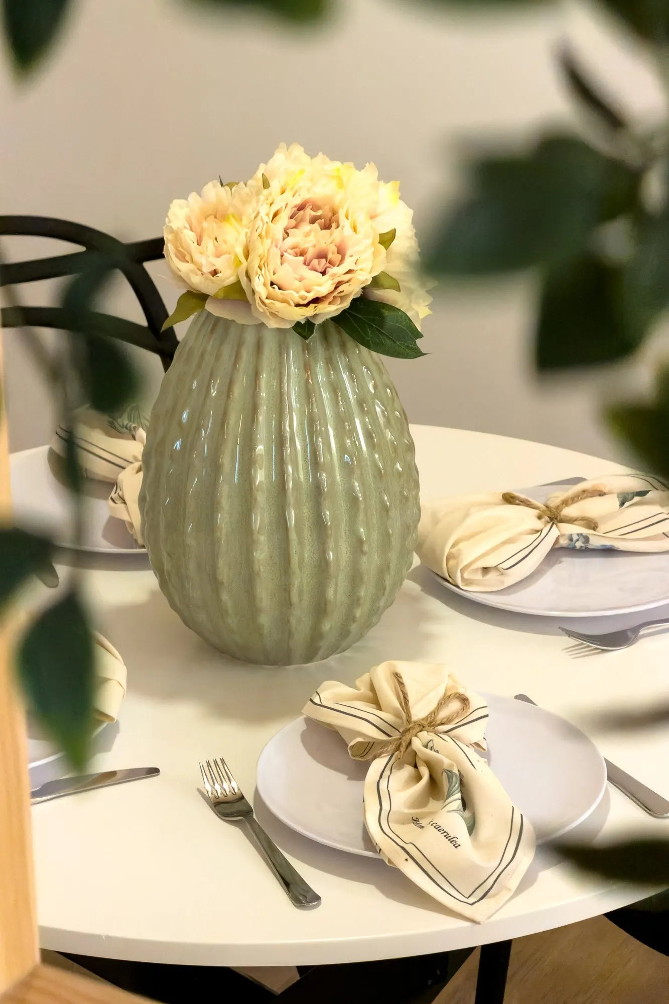 Comedor, detalle de Còdols, en Barcelona, tras el home staging