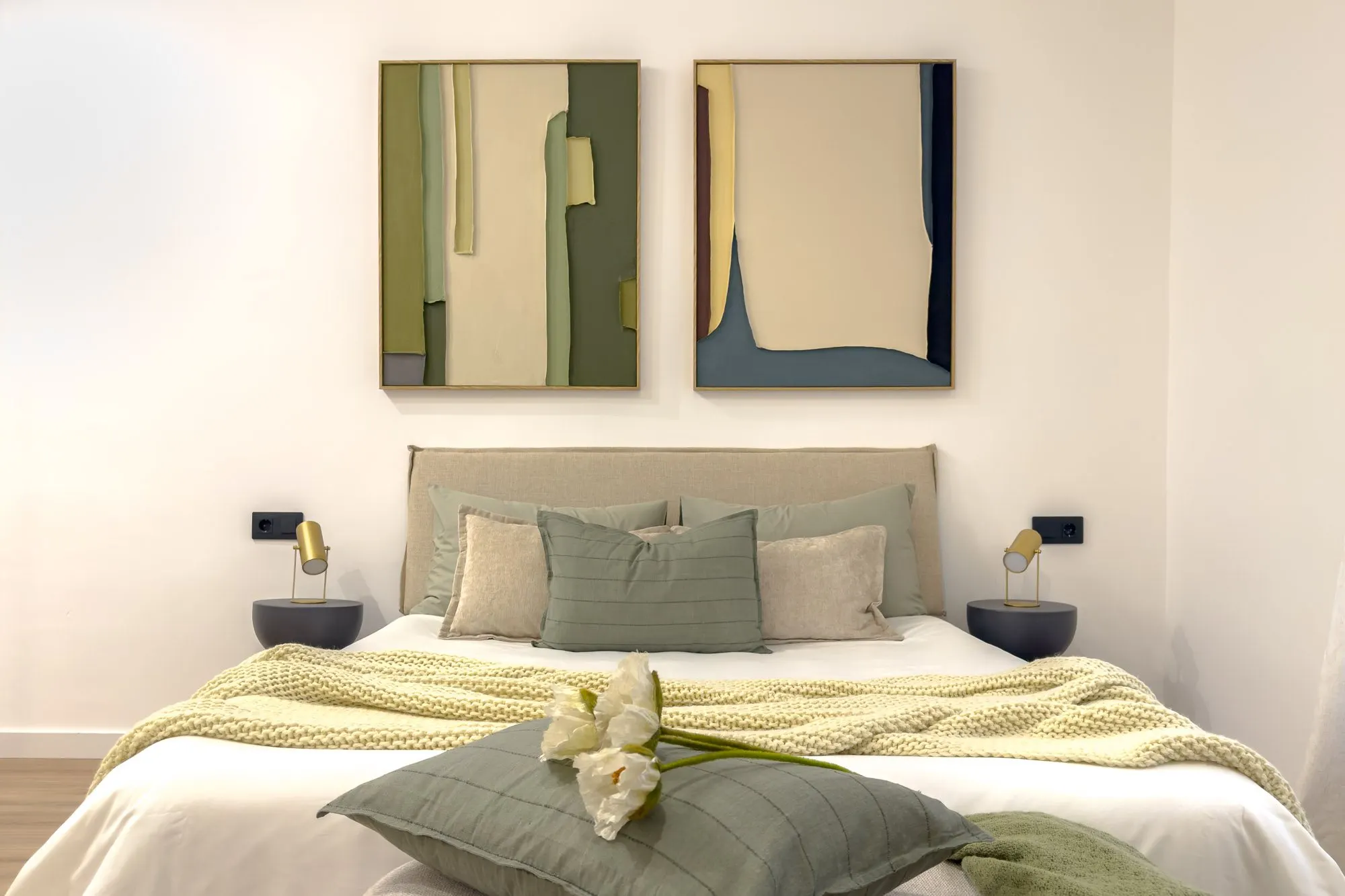 Dormitorio de Còdols, en Barcelona, tras el home staging