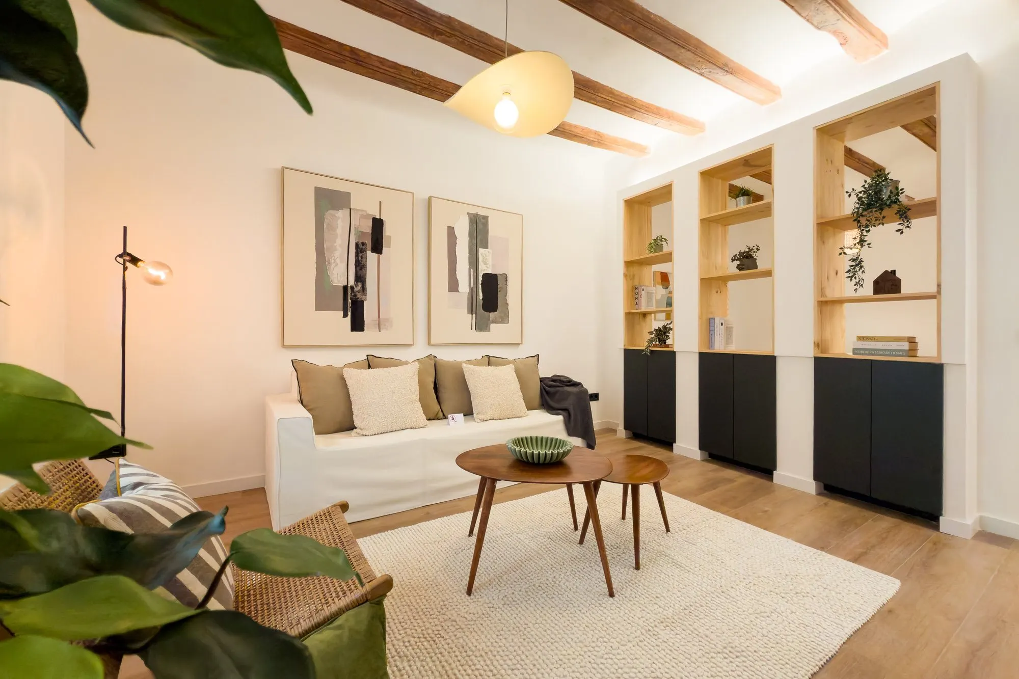 Salón de Còdols, en Barcelona, tras el home staging