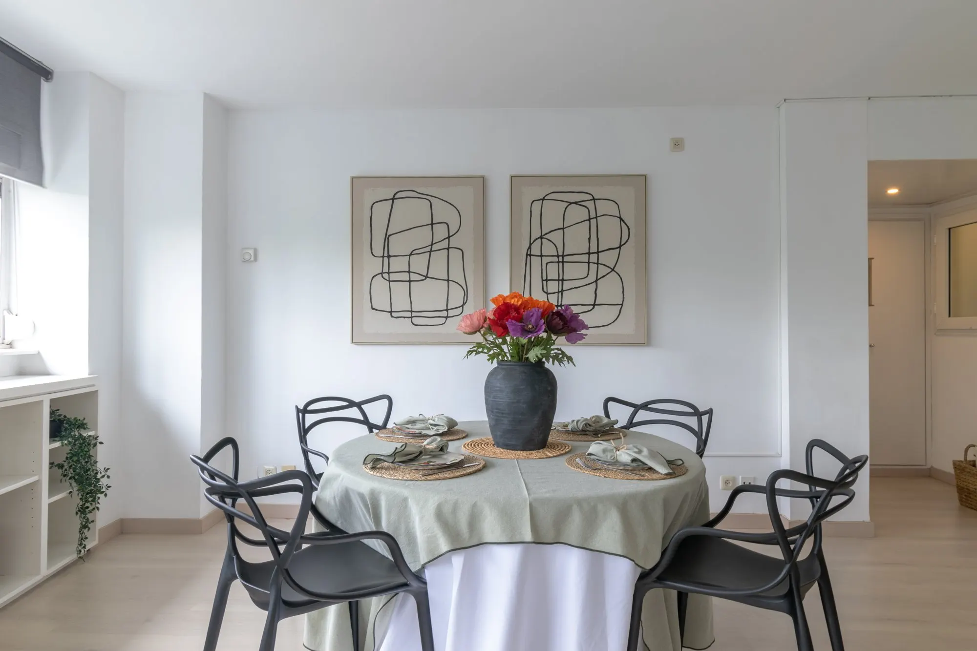 Comedor de Edelfons Cerdà, en Sant Cugat del Vallès, tras el home staging