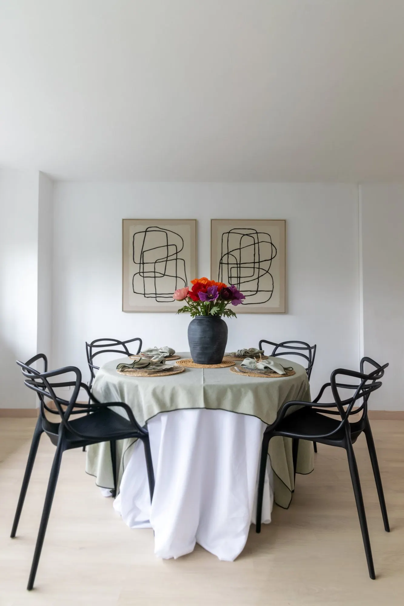 Comedor de Edelfons Cerdà, en Sant Cugat del Vallès, tras el home staging