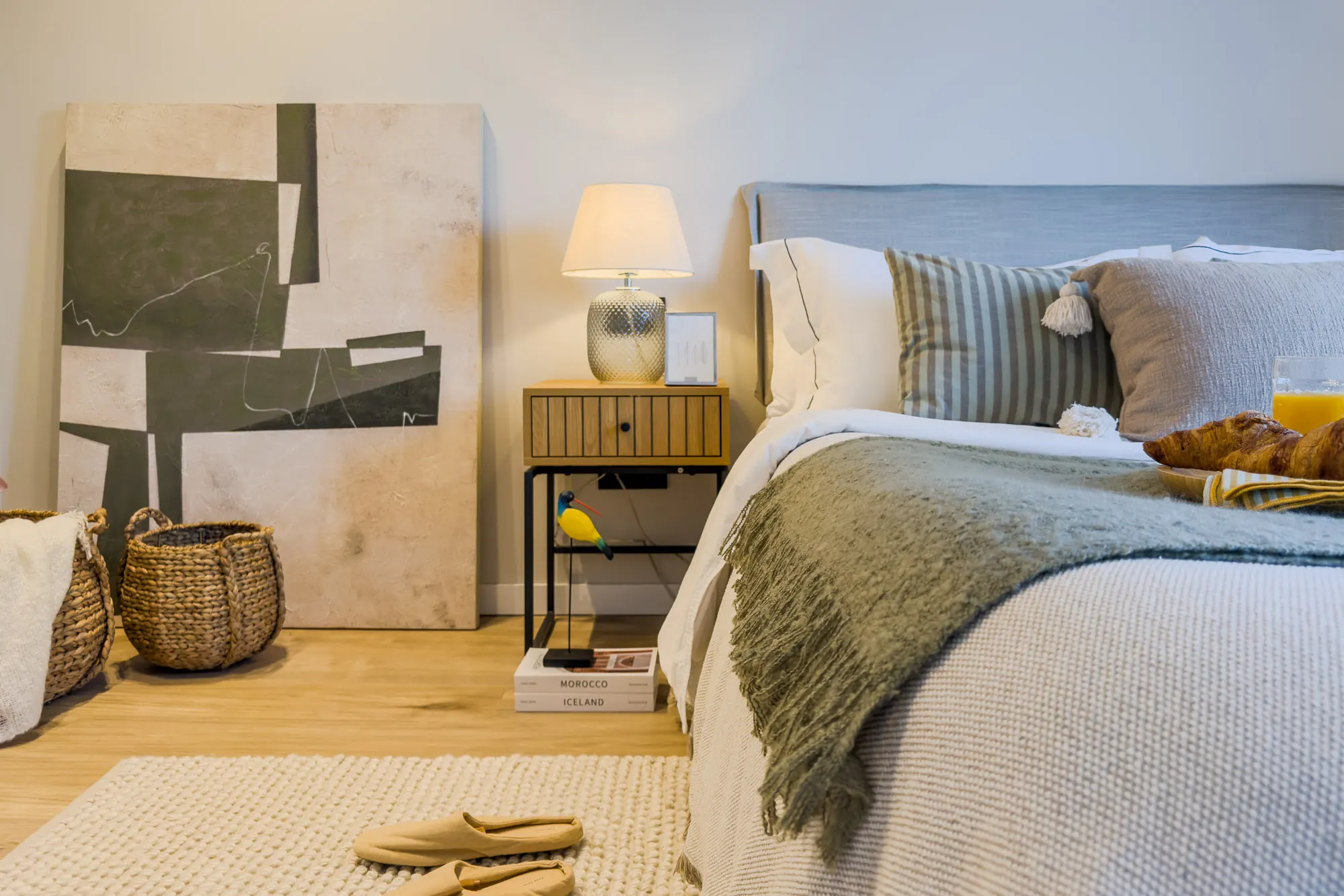 Dormitorio de Joanot Martorell, en Sant Cugat del Vallès, tras el home staging